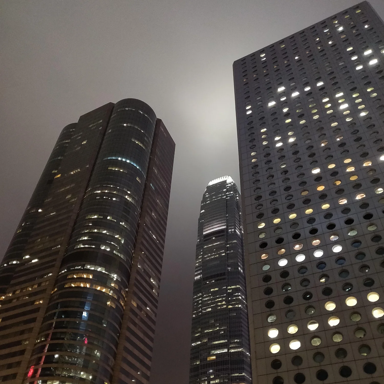 Hong Kong towers at night — Equities project